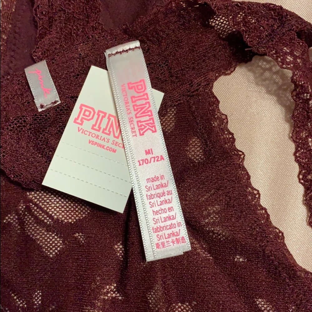 pink victoria secret lace thong - Picture 3 of 3